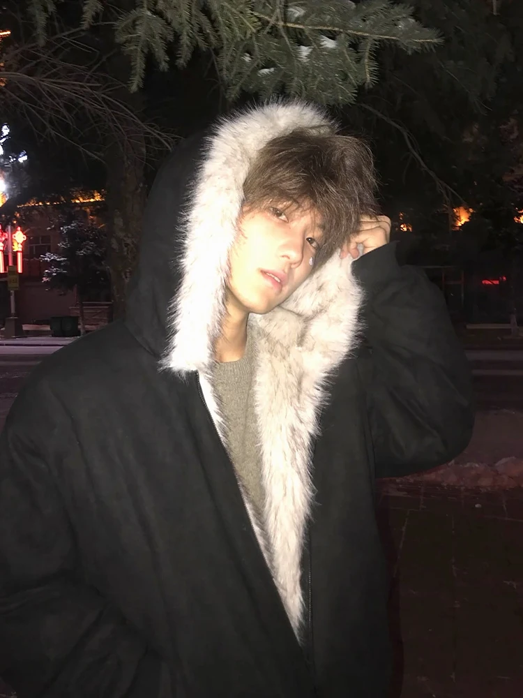 Мужская зимняя куртка American Sle Mountain Eagle с капюшоном, утепленная, с меховым воротником, хлопковая, на флисовой подкладке, для сохранения тепла
Мужская зимняя куртка American Sle Mountain Eagle с капюшоном, утепленная, с меховым воротником, хлопковая, на флисовой подкладке, для сохранения тепла