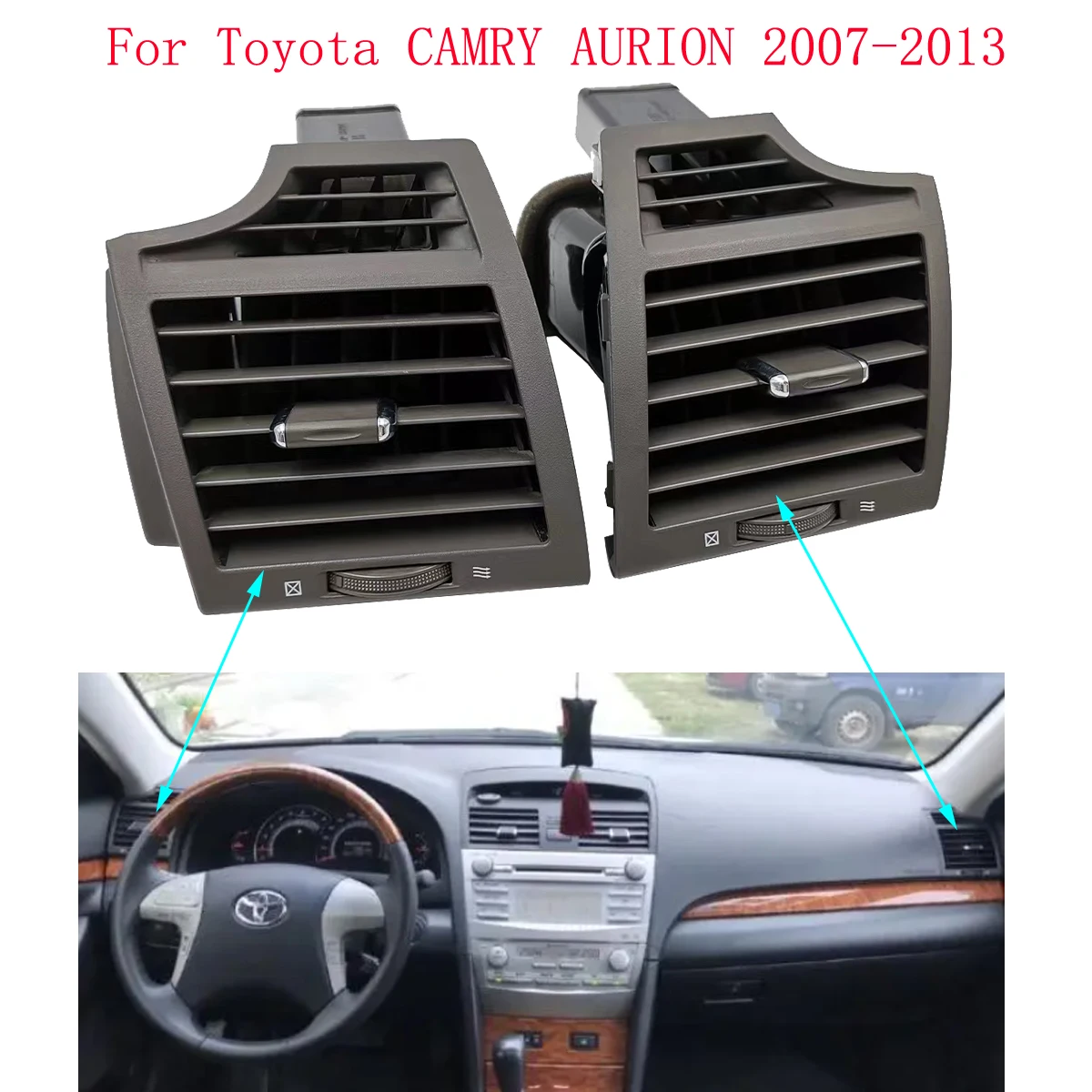 1Set Car Dash Side AC Air Conditioner Vent Outlet Panel Grille for Toyota Camry Aurion ACV40 GSV40 US Version 2007-2013
1Set Car Dash Side AC Air Conditioner Vent Outlet Panel Grille for Toyota Camry Aurion ACV40 GSV40 US Version 2007-2013