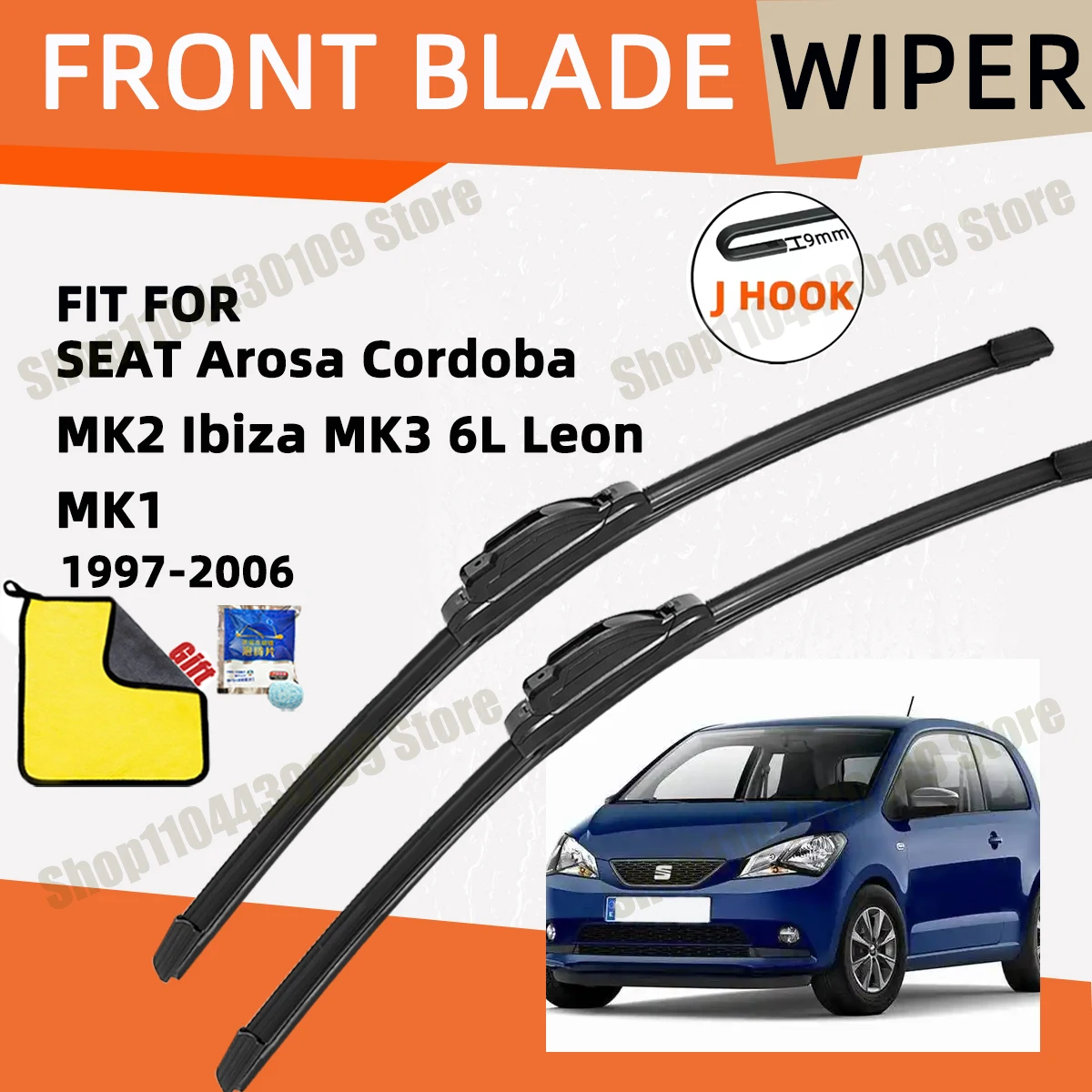 Double Rubber Car Wiper for SEAT Arosa Cordoba MK2 Ibiza MK3 6L Leon MK1 Front Blade Brushes Accessorie Windscreen Wiper Parts
Double Rubber Car Wiper for SEAT Arosa Cordoba MK2 Ibiza MK3 6L Leon MK1 Front Blade Brushes Accessorie Windscreen Wiper Parts