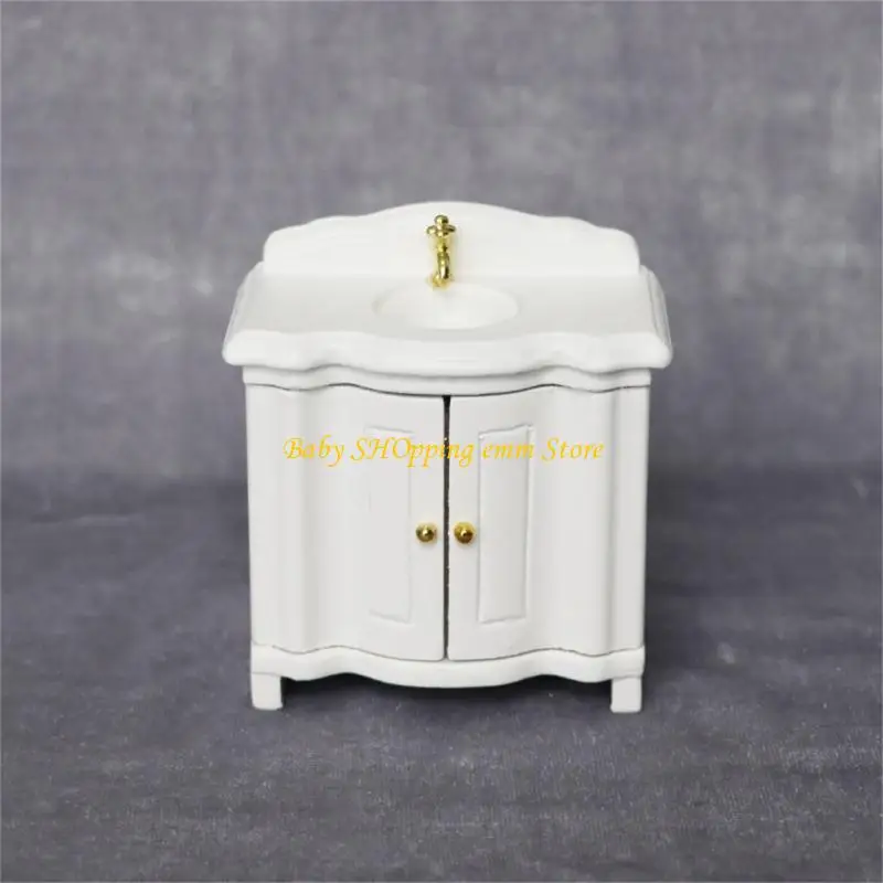 23GD Dollhouses Miniature White Sink Cabinet Hand Washing Basin Cabinet 1/12 Scale for Bathroom Kitchen Displaying Furniture
23GD Dollhouses Miniature White Sink Cabinet Hand Washing Basin Cabinet 1/12 Scale for Bathroom Kitchen Displaying Furniture