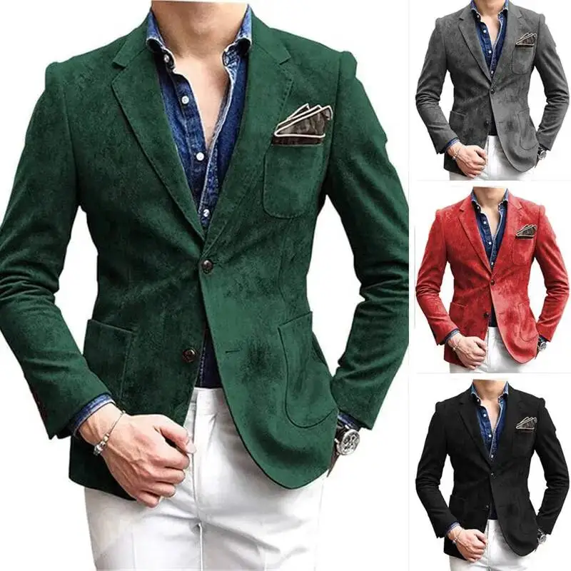 New Spring And Autumn Men's Jacket Single-Breasted Suede Thin Coat Casual Suit Street Outerwear Male Clothing EU Size M-XXL
New Spring And Autumn Men's Jacket Single-Breasted Suede Thin Coat Casual Suit Street Outerwear Male Clothing EU Size M-XXL