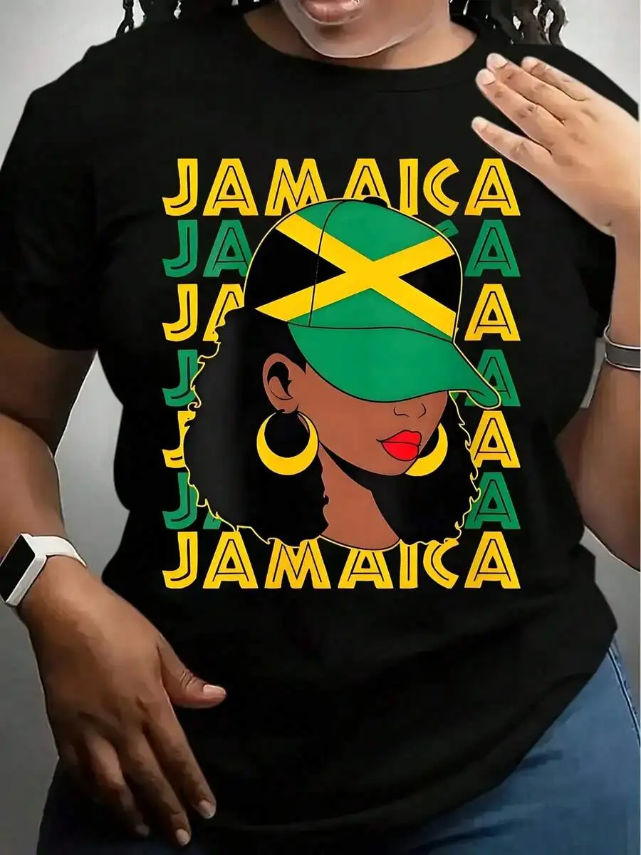 Jamaican Flag Pride Womens Graphic Tee Casual Short Sleeve Round Neck T-Shirt
Jamaican Flag Pride Womens Graphic Tee Casual Short Sleeve Round Neck T-Shirt