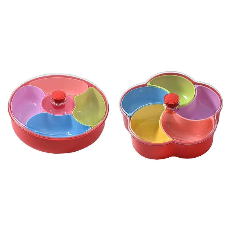 Flower Shaped Round Snack Fruit Tray Divided Snack Dried Fruit Container Plastic Compartmented Candy Box
Flower Shaped Round Snack Fruit Tray Divided Snack Dried Fruit Container Plastic Compartmented Candy Box