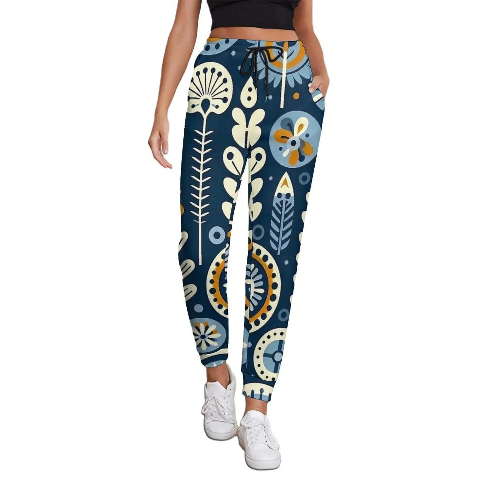 Folk Art Floral Pants Spring Blue Print Trendy Sweatpants Female Street Wear Graphic Trousers Big Size 3XL
Folk Art Floral Pants Spring Blue Print Trendy Sweatpants Female Street Wear Graphic Trousers Big Size 3XL