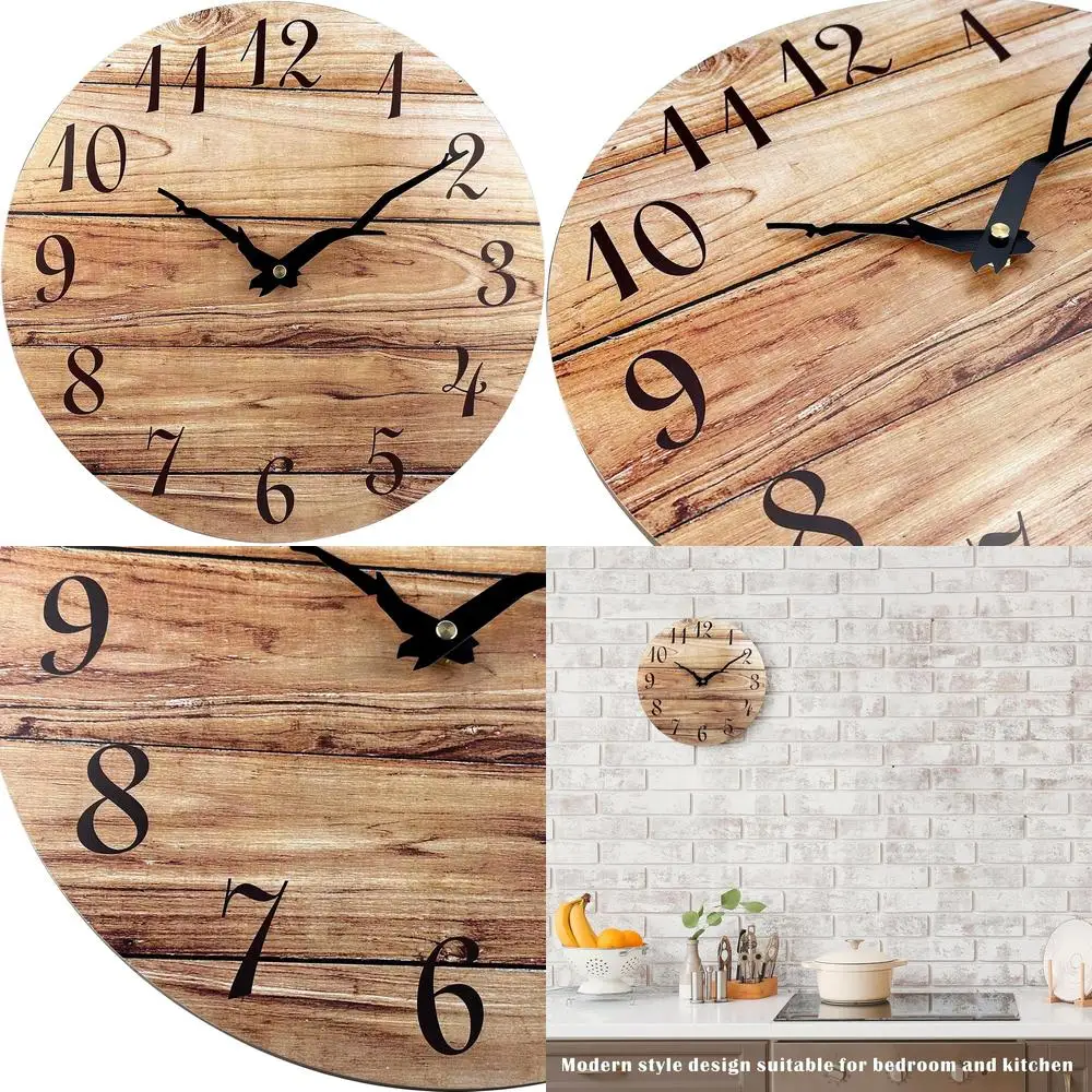 Настенные часы под дерево для гостиной, МДФ, современные скандинавские бесшумные кварцевые часы, креативные настенные часы, заводская цена
Настенные часы под дерево для гостиной, МДФ, современные скандинавские бесшумные кварцевые часы, креативные настенные часы, заводская цена