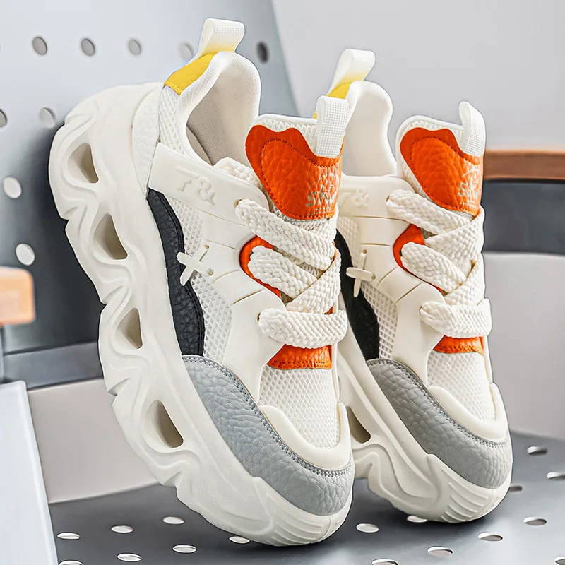 Men's Shoes Mesh Breathable Men's Sneakers and Casual Shoes Fashion Thick-soled Heightening Platform Man's Shoes Tenis Masculino
Men's Shoes Mesh Breathable Men's Sneakers and Casual Shoes Fashion Thick-soled Heightening Platform Man's Shoes Tenis Masculino