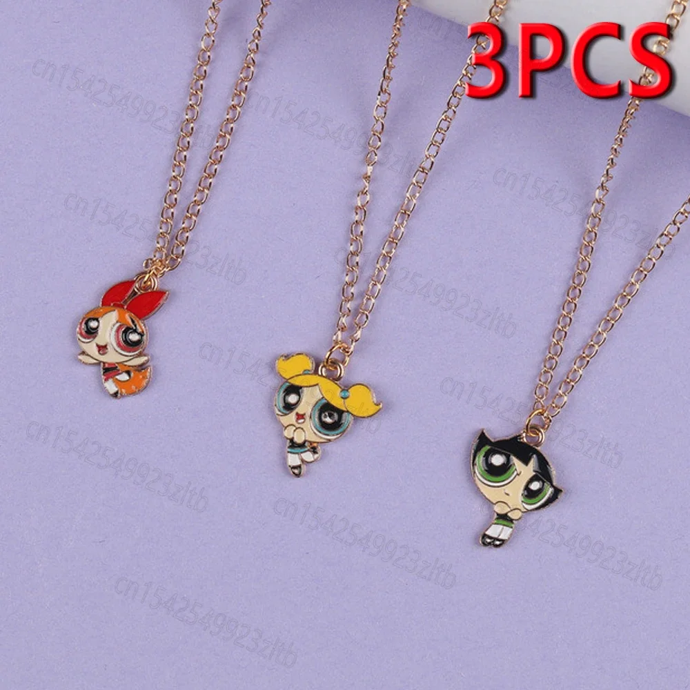 Cartoon Powerpuff-Girls Necklaces Girl Kawaii Anime Figure Jewelry Accessories Toys Cute Cartoon Alloy Pendant Children's Gifts
Cartoon Powerpuff-Girls Necklaces Girl Kawaii Anime Figure Jewelry Accessories Toys Cute Cartoon Alloy Pendant Children's Gifts