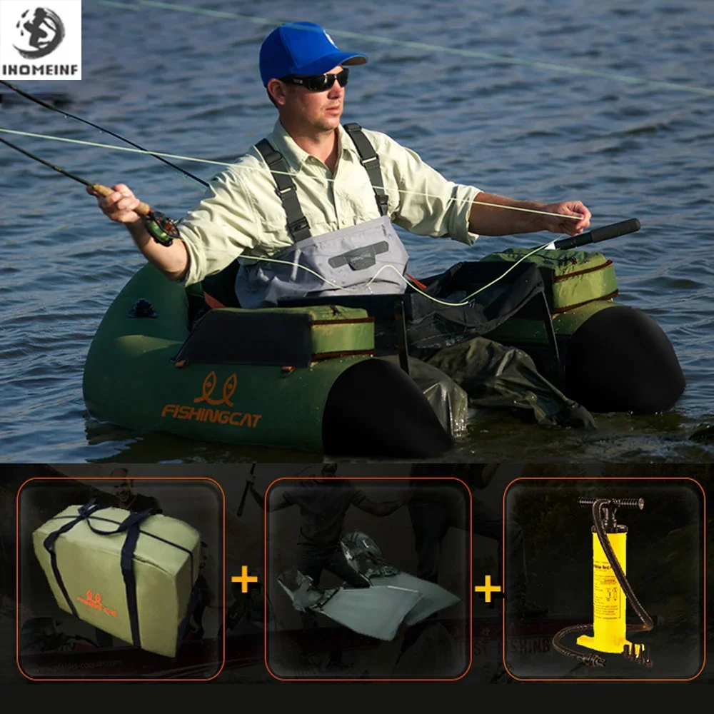 Portable Inflatable Fishing Boat Set For 1 Person,Professional Strong Buoyancy Double-airbag Safety Practical Fishing Kayaking
Portable Inflatable Fishing Boat Set For 1 Person,Professional Strong Buoyancy Double-airbag Safety Practical Fishing Kayaking