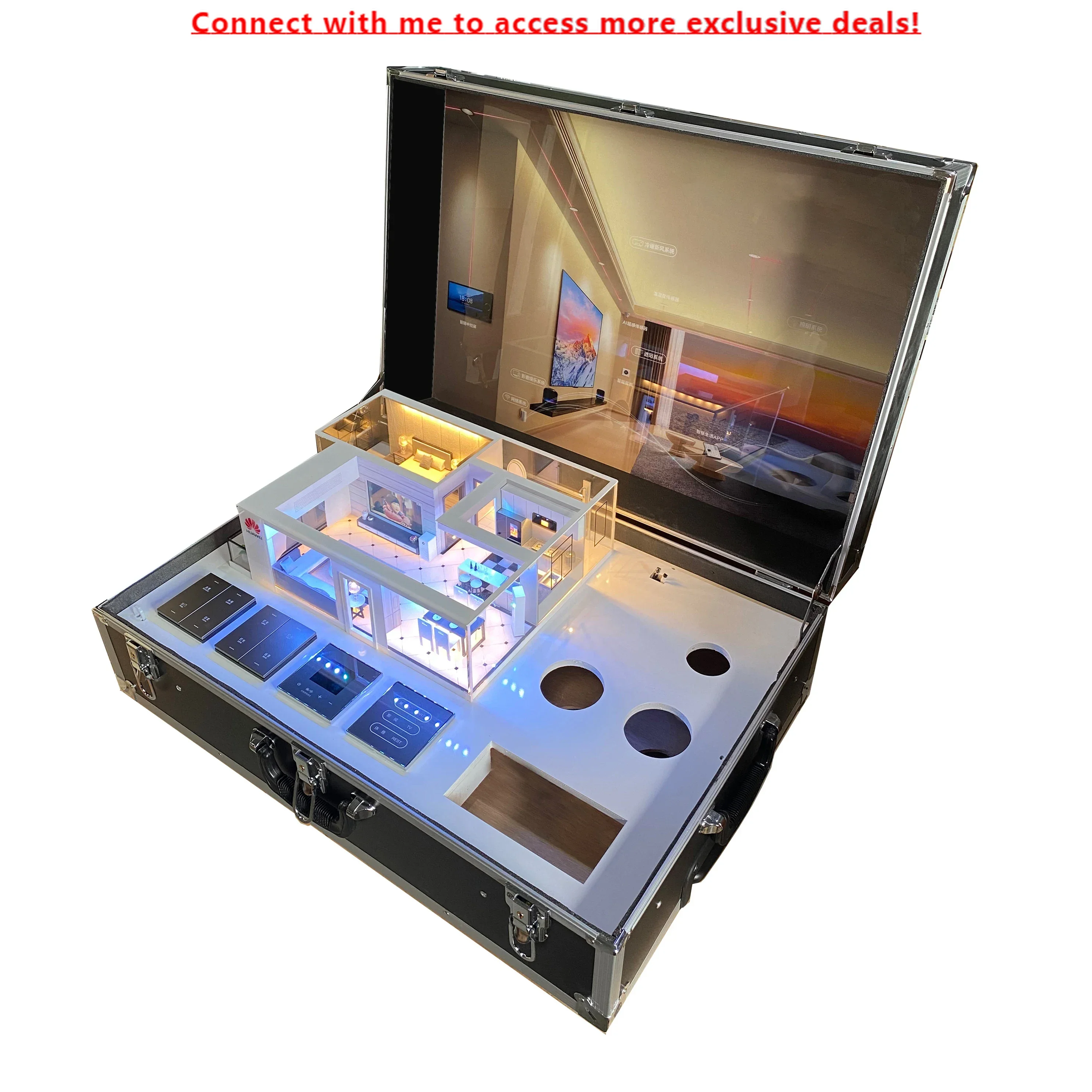 Smart Hotel Display Cabinets Smart Home Demo Box, Easy To Carry Support OEM Sevice And Easy To Carry Smart Home Model For Hotel
Smart Hotel Display Cabinets Smart Home Demo Box, Easy To Carry Support OEM Sevice And Easy To Carry Smart Home Model For Hotel