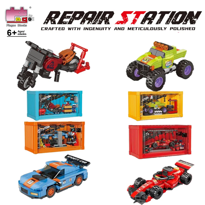 Maintenance station assembly building blocks with dust-proof display box children's gift educational building block toy model
Maintenance station assembly building blocks with dust-proof display box children's gift educational building block toy model