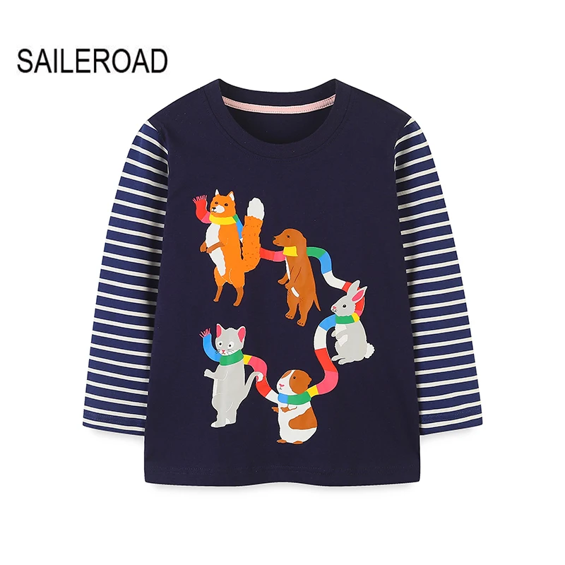 SAILEROAD Autumn Children's Clothing Kids Clothes Tops New Spring Baby Boys Long Sleeve Cartoon T Shirt Cotton Tee Shirts
SAILEROAD Autumn Children's Clothing Kids Clothes Tops New Spring Baby Boys Long Sleeve Cartoon T Shirt Cotton Tee Shirts