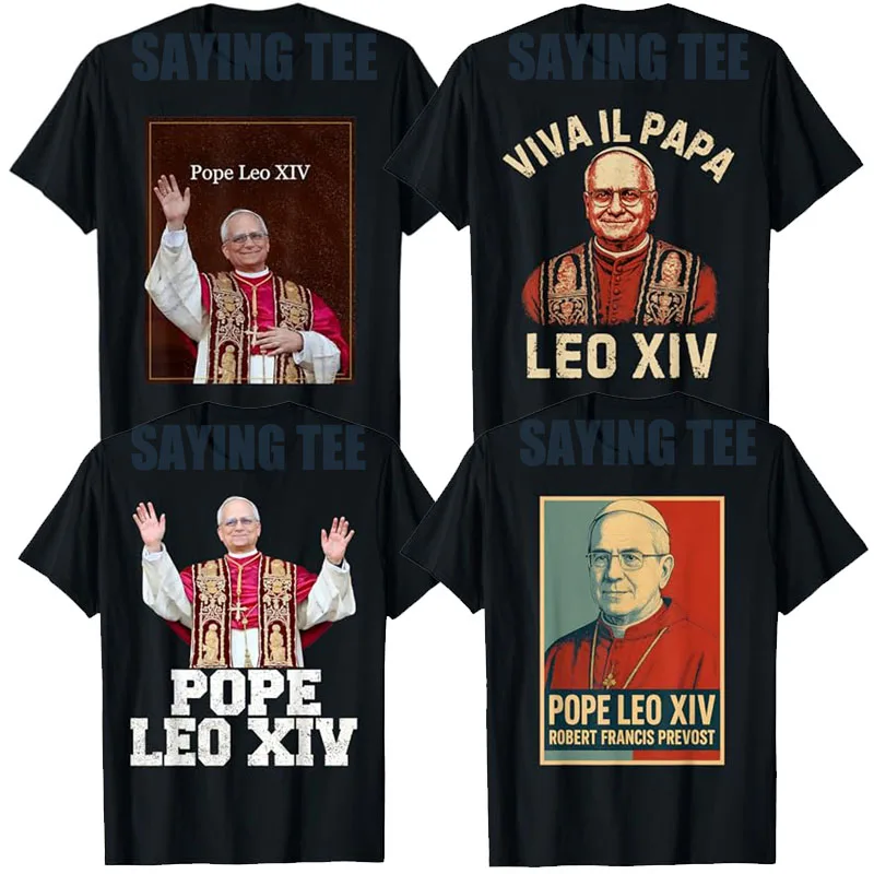 Viva Il Papa God Bless Pope Leo XIV футболка католическая вера Pope Devotion Saying футболка Иисус христианский Y2k графический наряд новинка
Viva Il Papa God Bless Pope Leo XIV футболка католическая вера Pope Devotion Saying футболка Иисус христианский Y2k графический наряд новинка