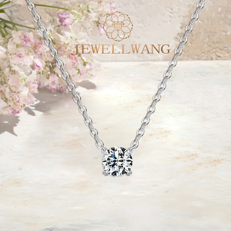 JEWELLWANG 0.8Ct Laboratory Moissanite Necklace Women's Moissanite S925 Silver Necklace Holiday Gift, Halloween Gifts
JEWELLWANG 0.8Ct Laboratory Moissanite Necklace Women's Moissanite S925 Silver Necklace Holiday Gift, Halloween Gifts