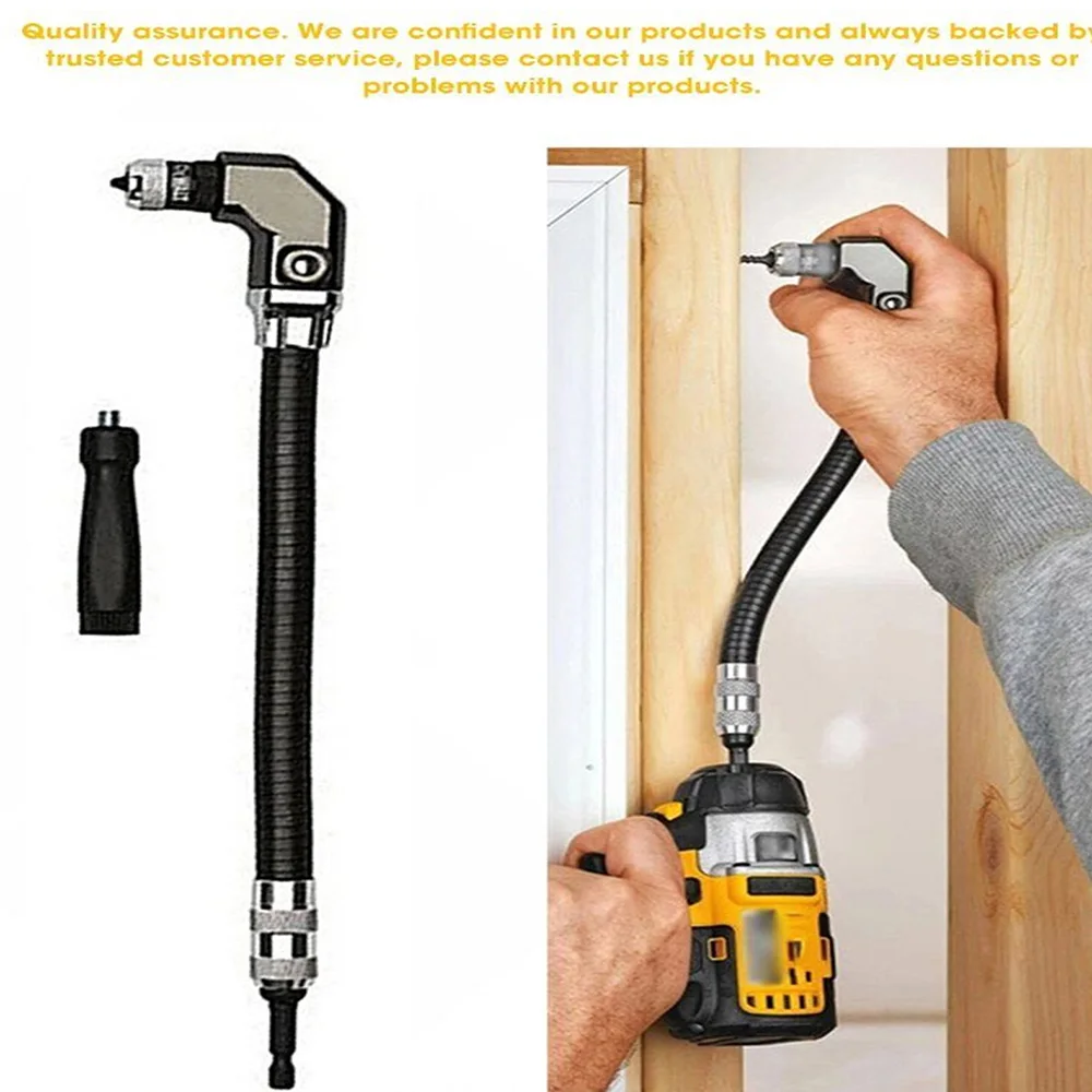 90 Degree Right Angle Drill 6.35mm Screwdriver Adapter Adjustable Flexible Bits Hex Socket Drill Bit Woodworking Tools
90 Degree Right Angle Drill 6.35mm Screwdriver Adapter Adjustable Flexible Bits Hex Socket Drill Bit Woodworking Tools