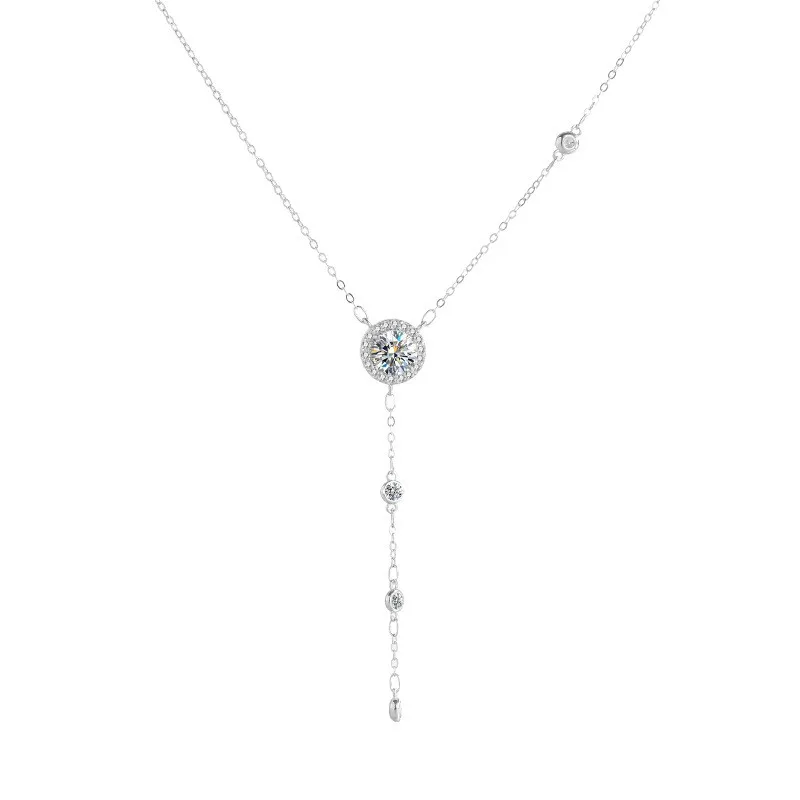 ZHENSHIYUANLefei Fashion Luxury Classic Moissanite Fine Creative Round Tassel Necklace Charm Women 925 Silver Party Jewelry Gift
ZHENSHIYUANLefei Fashion Luxury Classic Moissanite Fine Creative Round Tassel Necklace Charm Women 925 Silver Party Jewelry Gift