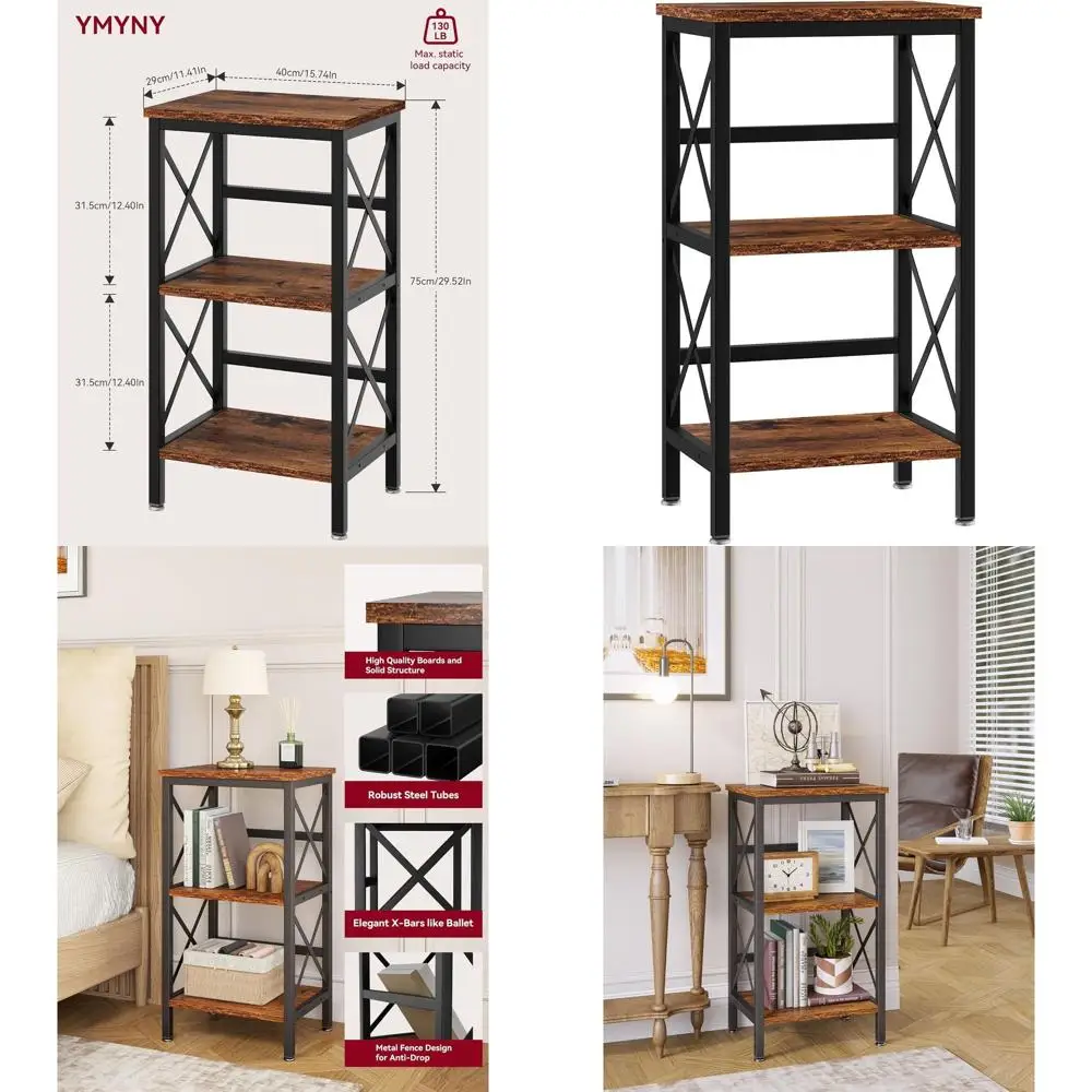 Промышленная металлическая 3-ярусная книжная полка с боковыми стенками, органайзер для хранения для гостиной, домашнего офиса, спальни, витрина, R
Промышленная металлическая 3-ярусная книжная полка с боковыми стенками, органайзер для хранения для гостиной, домашнего офиса, спальни, витрина, R