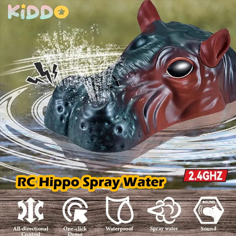 2.4Ghz RC Hippo Remote Control Boat Spray Water Waterproof hippopotamus Toys Double-Propeller Swimming Pool Toys for Kids Gifts
2.4Ghz RC Hippo Remote Control Boat Spray Water Waterproof hippopotamus Toys Double-Propeller Swimming Pool Toys for Kids Gifts