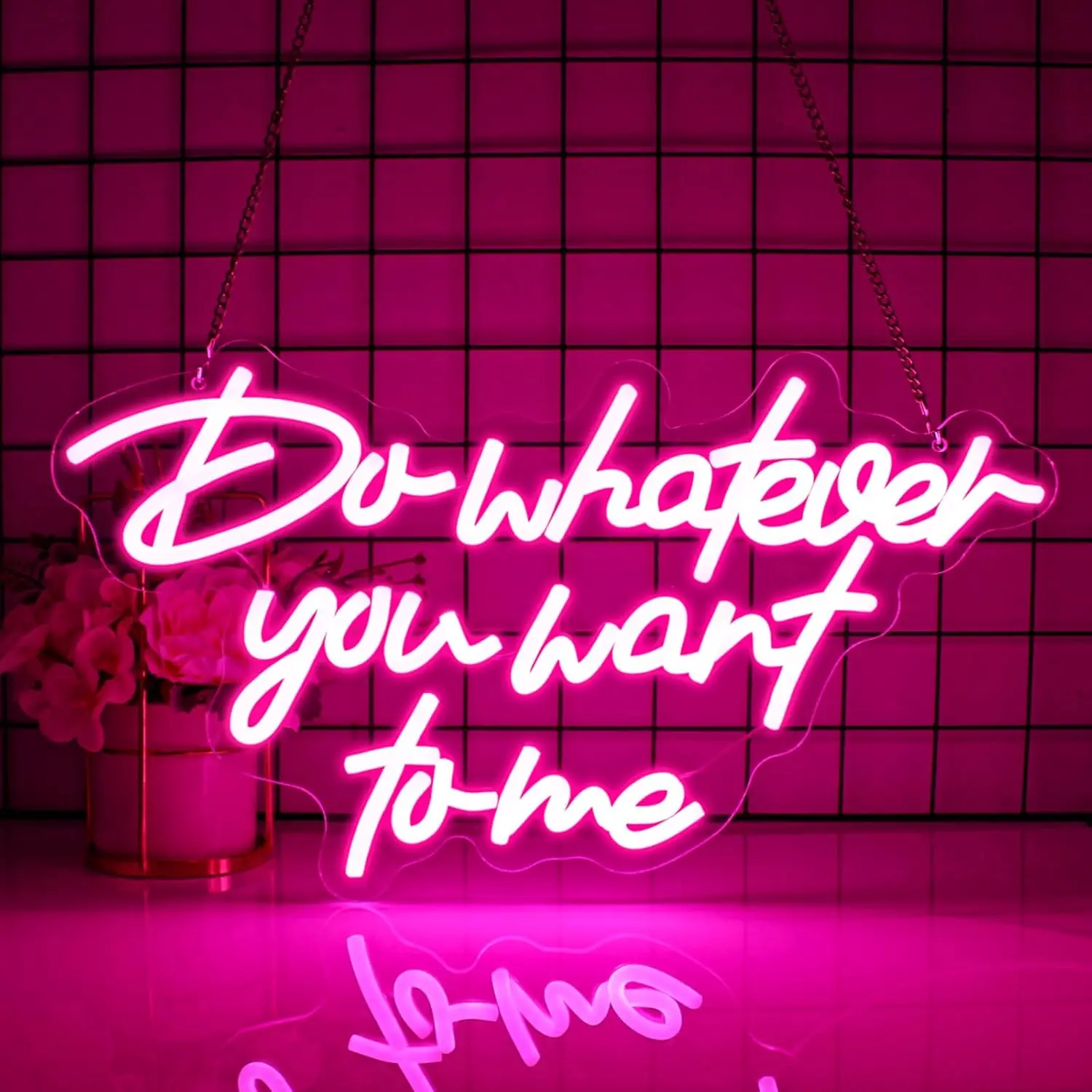 Do Whatever You Want to Me Neon Sign USB LED Neon Light for Bar Gaming Room Birthday Party Bedroom Decorations Gift Wall Light
Do Whatever You Want to Me Neon Sign USB LED Neon Light for Bar Gaming Room Birthday Party Bedroom Decorations Gift Wall Light