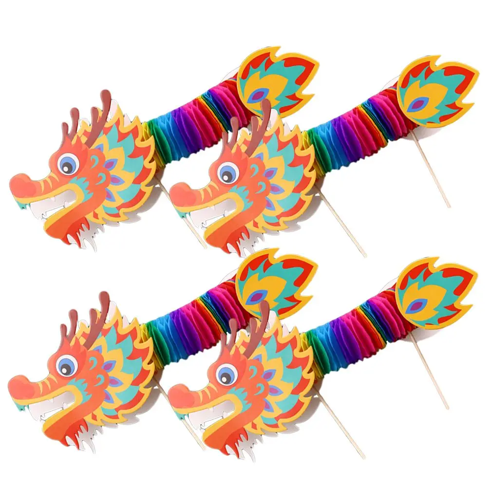 4pcs Chinese New Year Dragon Decorations Handmade DIY Paper Dragon Garland for Party Photo Props Gifts Supplies
4pcs Chinese New Year Dragon Decorations Handmade DIY Paper Dragon Garland for Party Photo Props Gifts Supplies