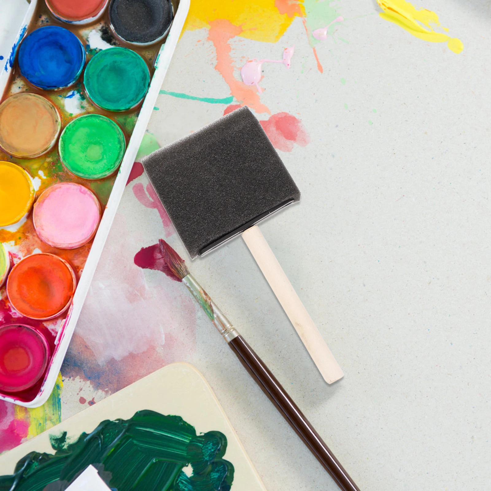 16 Pcs Spatula Brush Kids Brushes Kit DIY Painting Tools Paint Sponge Easy Sponge Paint Brush Clean Art Supplies
16 Pcs Spatula Brush Kids Brushes Kit DIY Painting Tools Paint Sponge Easy Sponge Paint Brush Clean Art Supplies
