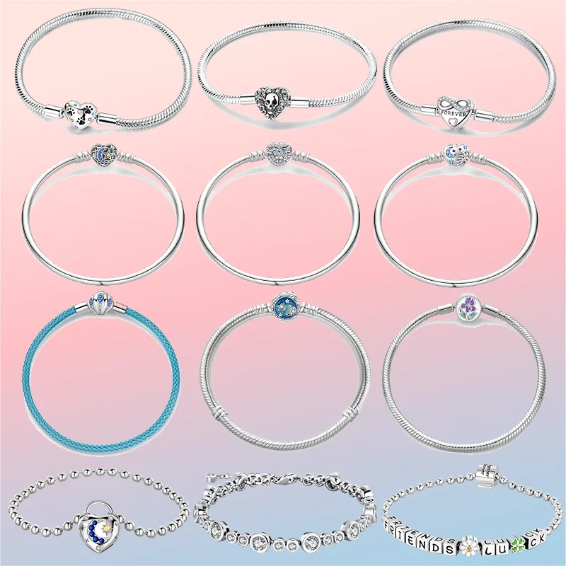 New 925 Sterling Silver Fine Heart Cat Claw Star Moon Iris Butterfly Charm Bracelet for Beading DIY Fine Jewelry Gift Making
New 925 Sterling Silver Fine Heart Cat Claw Star Moon Iris Butterfly Charm Bracelet for Beading DIY Fine Jewelry Gift Making