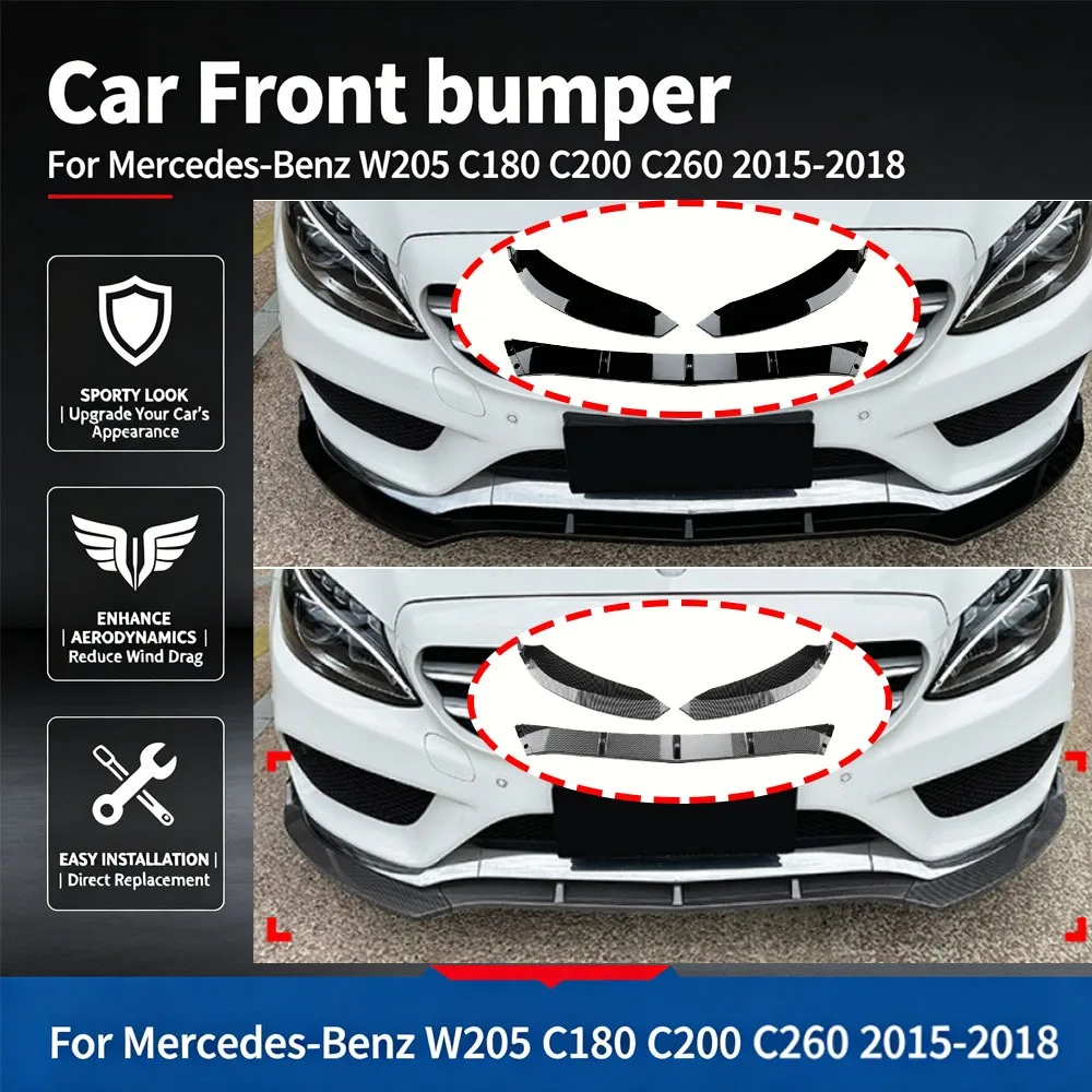 Car Front bumper for Mercedes-Benz W205 C180 C200 C260 2015-2018 for AMG Front Shovel Skirt Board lower Guard Board Auto Parts
Car Front bumper for Mercedes-Benz W205 C180 C200 C260 2015-2018 for AMG Front Shovel Skirt Board lower Guard Board Auto Parts