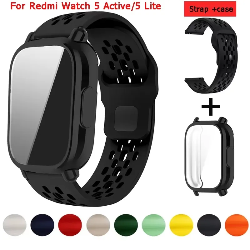 For Redmi Watch 5 Lite Silicone Strap+Case For Redmi Watch 5 Active Screen Protector TPU Shell+Breathable Soft Bracelet Band
For Redmi Watch 5 Lite Silicone Strap+Case For Redmi Watch 5 Active Screen Protector TPU Shell+Breathable Soft Bracelet Band