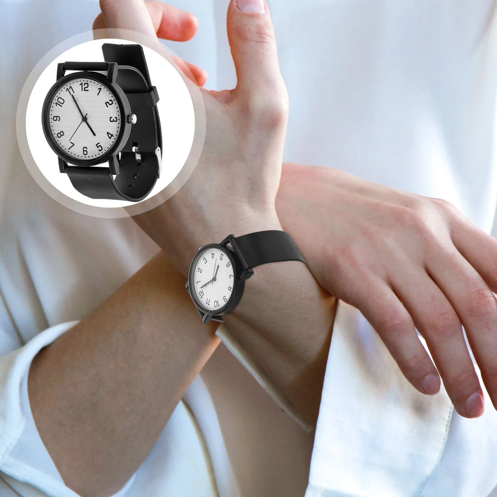 Стильные кварцевые часы с удобным силиконовым ремешком, регулируемый размер для малышей, точное измерение времени, легкий вес.
Стильные кварцевые часы с удобным силиконовым ремешком, регулируемый размер для малышей, точное измерение времени, легкий вес.