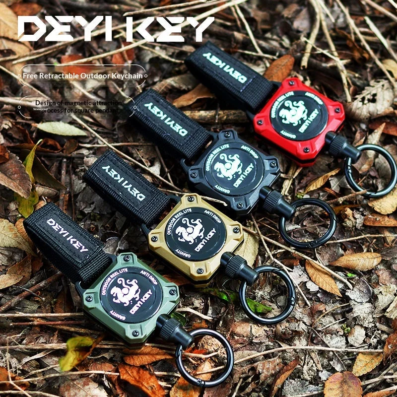 DEYI KEY Retractable Keychain 60cm Coated Steel Wire Rope High Rebound Metal Quick Release Ring Anti Theft Anti Lost Outdoor
DEYI KEY Retractable Keychain 60cm Coated Steel Wire Rope High Rebound Metal Quick Release Ring Anti Theft Anti Lost Outdoor