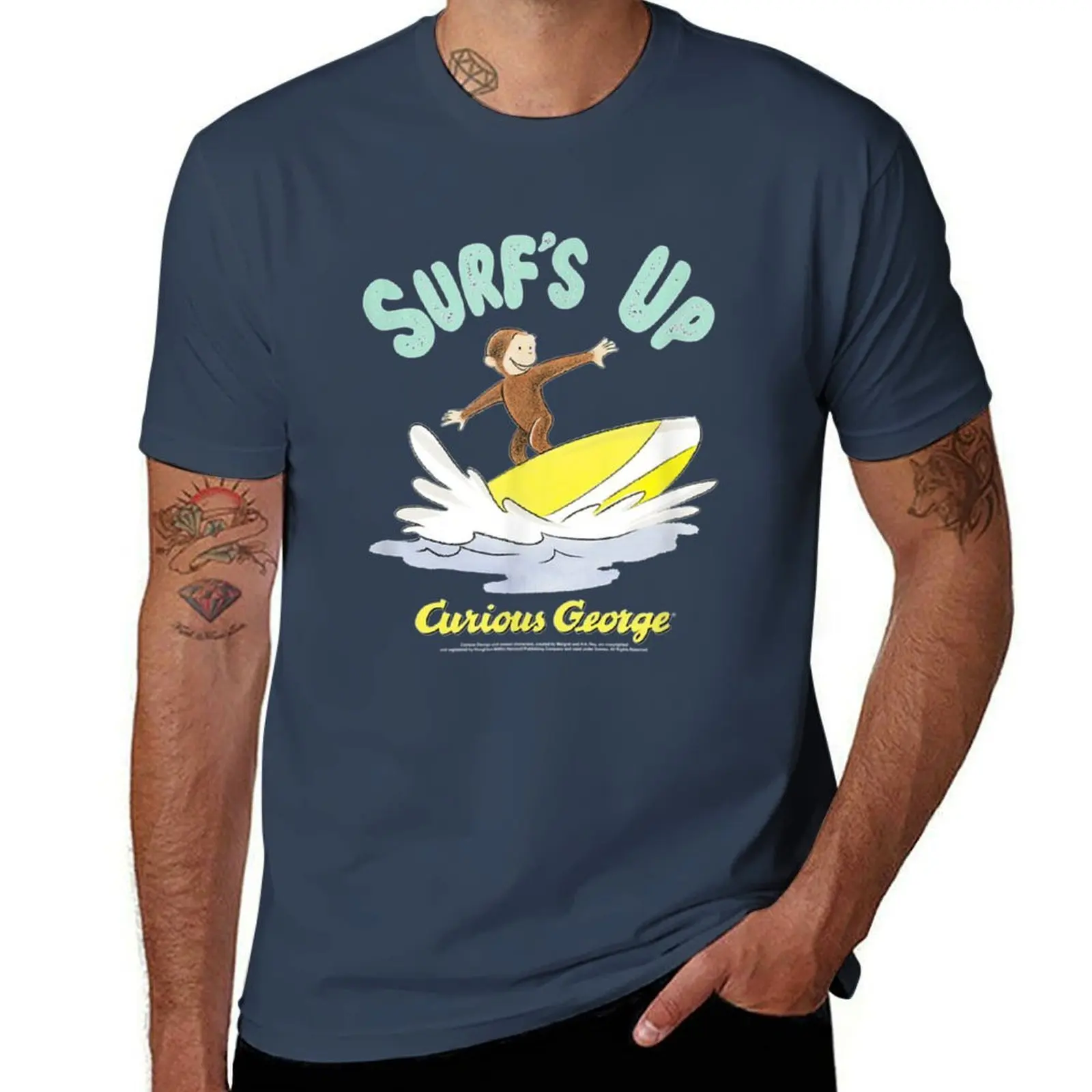 Curious George Surfs Up Surfing Portrait Long Sleeve T-Shirt No Iron Casual Short Sleeve Top
Curious George Surfs Up Surfing Portrait Long Sleeve T-Shirt No Iron Casual Short Sleeve Top