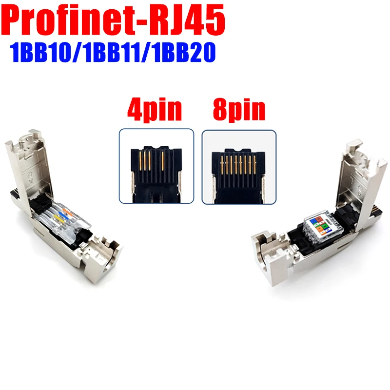 4Pin RJ45 Plug Compatible Siemens Industrial Metal Shielded 180° Connectors 6GK1901-1BB10 Ethernet RJ45 8 Pin 1B No Pressure
4Pin RJ45 Plug Compatible Siemens Industrial Metal Shielded 180° Connectors 6GK1901-1BB10 Ethernet RJ45 8 Pin 1B No Pressure
