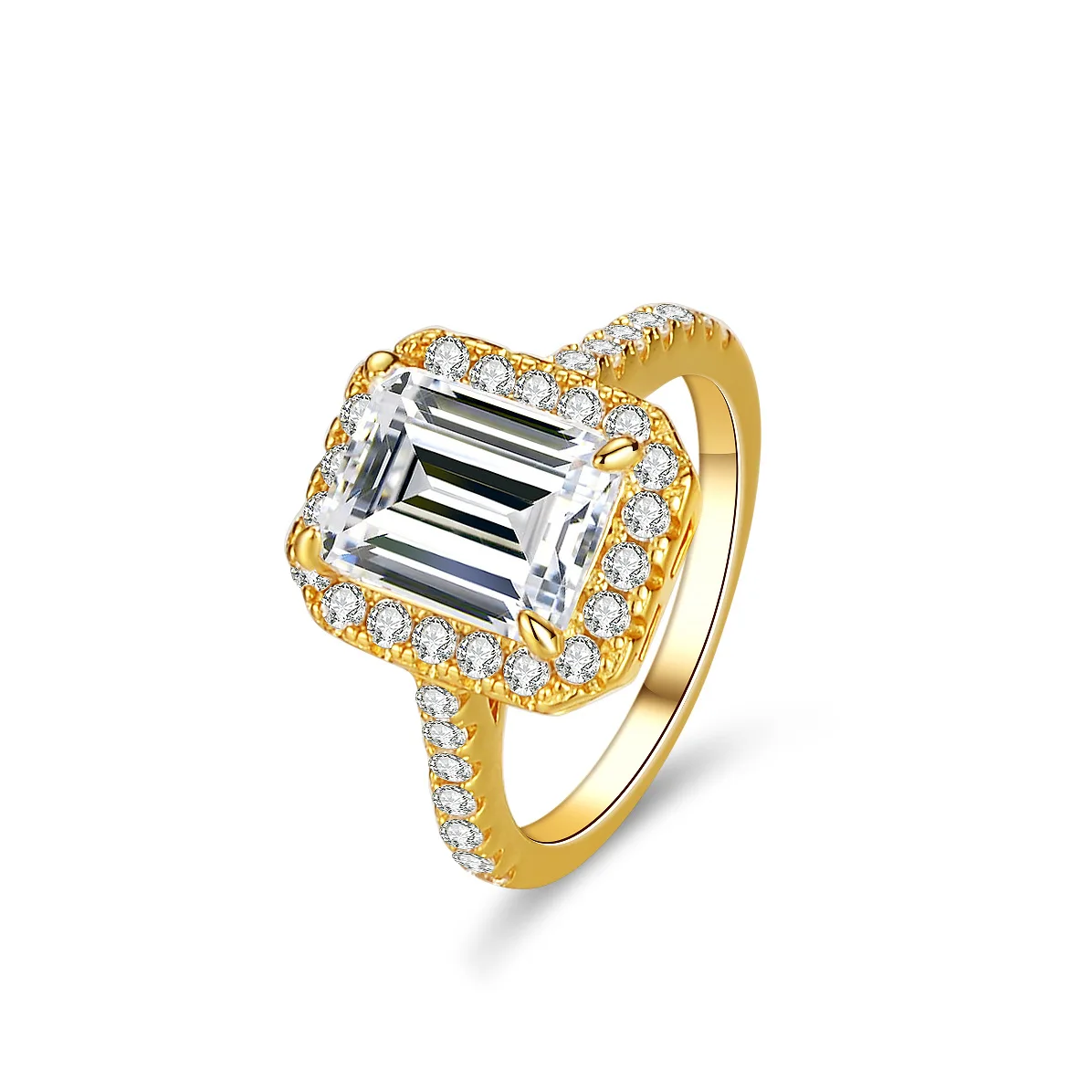 3-carat 18K Gold Moissanite Ring for Women, Luxurious Setting with Irregular Emerald Green Rectangular Platinum PT950 Accessory
3-carat 18K Gold Moissanite Ring for Women, Luxurious Setting with Irregular Emerald Green Rectangular Platinum PT950 Accessory