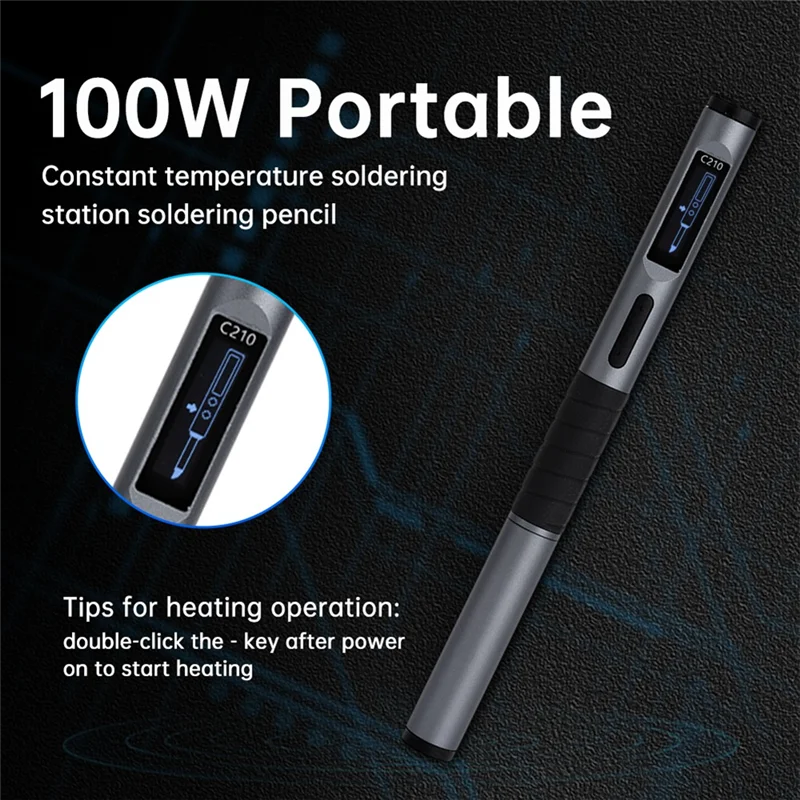 Паяльник с регулируемой температурой DC9-20V 100-450 ℃ Сварочная паяльная станция PD 100 Вт Портативный инструмент для ремонта-AA98
Паяльник с регулируемой температурой DC9-20V 100-450 ℃ Сварочная паяльная станция PD 100 Вт Портативный инструмент для ремонта-AA98
