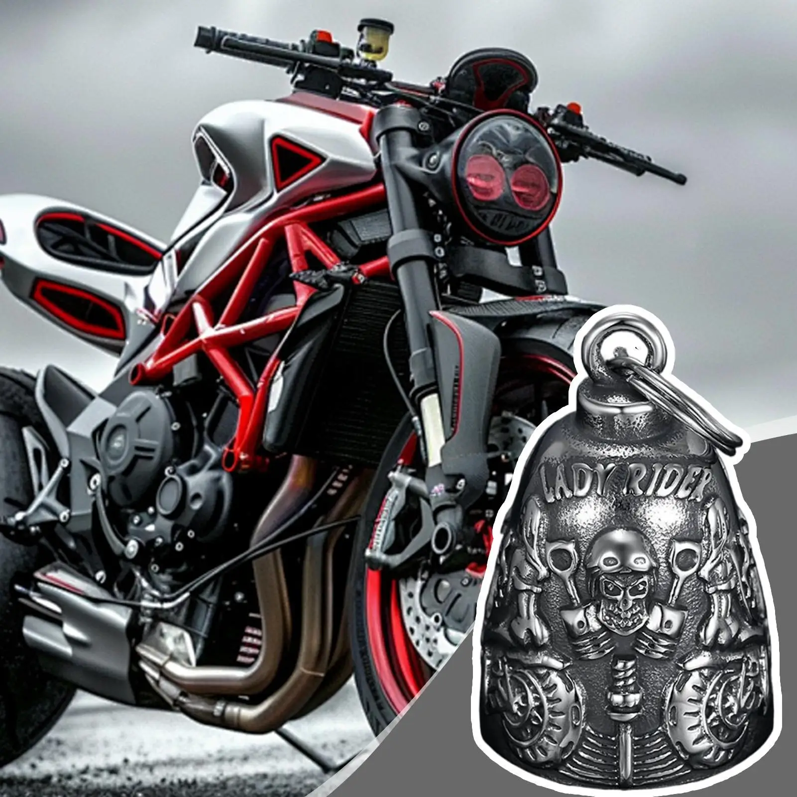 Bell For Motorcycle Stainless Steel Motorbikes Decoration Ornament Riding Bell Keychain Pendant For Motorcycle For Men Women
Bell For Motorcycle Stainless Steel Motorbikes Decoration Ornament Riding Bell Keychain Pendant For Motorcycle For Men Women