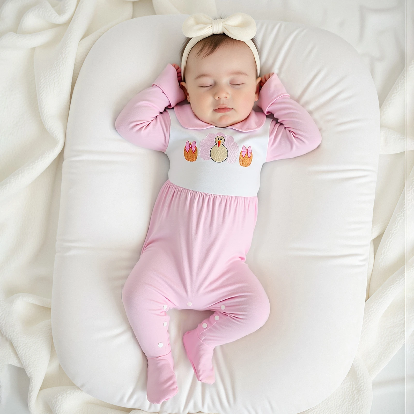 Baby Clothing Fall Footed Romper Animal Embroidery Long Sleeve Lapel Full Length Jumpsuit Newborn Clothes
Baby Clothing Fall Footed Romper Animal Embroidery Long Sleeve Lapel Full Length Jumpsuit Newborn Clothes