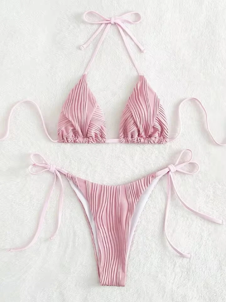 Vzvn Sexy Solid Lace Up Beach Bikini Set Women Split Swimsuit Vacation Bikini 2026 New All Season Backless Bikinis 2 Piece Set
Vzvn Sexy Solid Lace Up Beach Bikini Set Women Split Swimsuit Vacation Bikini 2026 New All Season Backless Bikinis 2 Piece Set