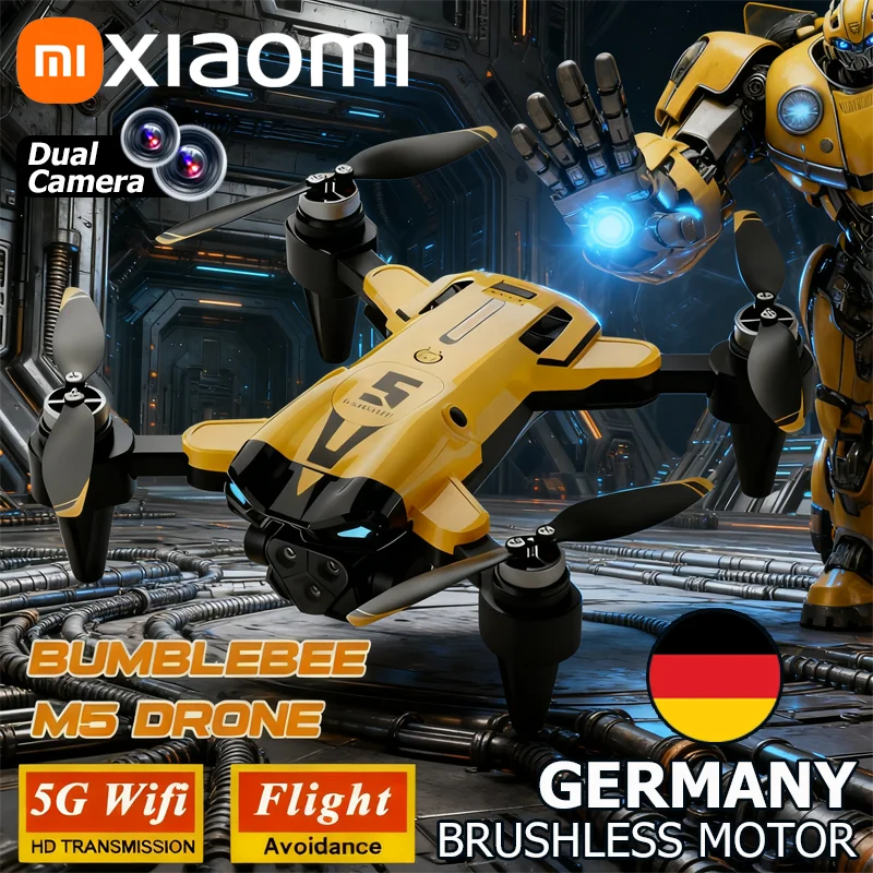 Xiaomi M5 Drone 8K Professional HD Triple Camera Brushless Motor Optical Flow Positioning Foldable Quadcopter RC Drone Toy New
Xiaomi M5 Drone 8K Professional HD Triple Camera Brushless Motor Optical Flow Positioning Foldable Quadcopter RC Drone Toy New