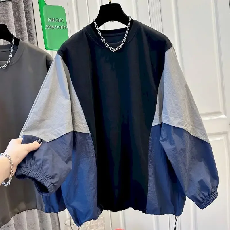Oversized Pullovers Women Fashion Patchwork Long Sleeve Tops Casual Loose Pullover Sports Top Sring Trend Y2k Clothes L260
Oversized Pullovers Women Fashion Patchwork Long Sleeve Tops Casual Loose Pullover Sports Top Sring Trend Y2k Clothes L260