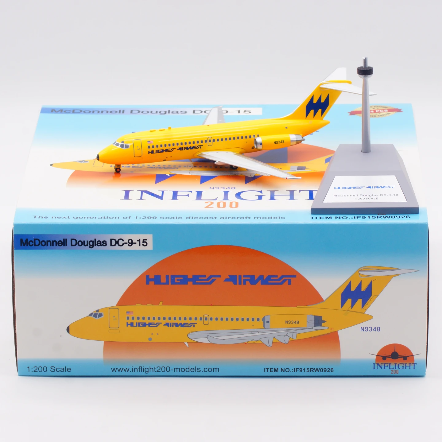 IF915RW0926 Alloy Collectible Plane INFLIGHT 1:200 Hughes Airwest McDonnell Douglas DC-9-15 Diecast Aircraft Jet Model N9348
IF915RW0926 Alloy Collectible Plane INFLIGHT 1:200 Hughes Airwest McDonnell Douglas DC-9-15 Diecast Aircraft Jet Model N9348