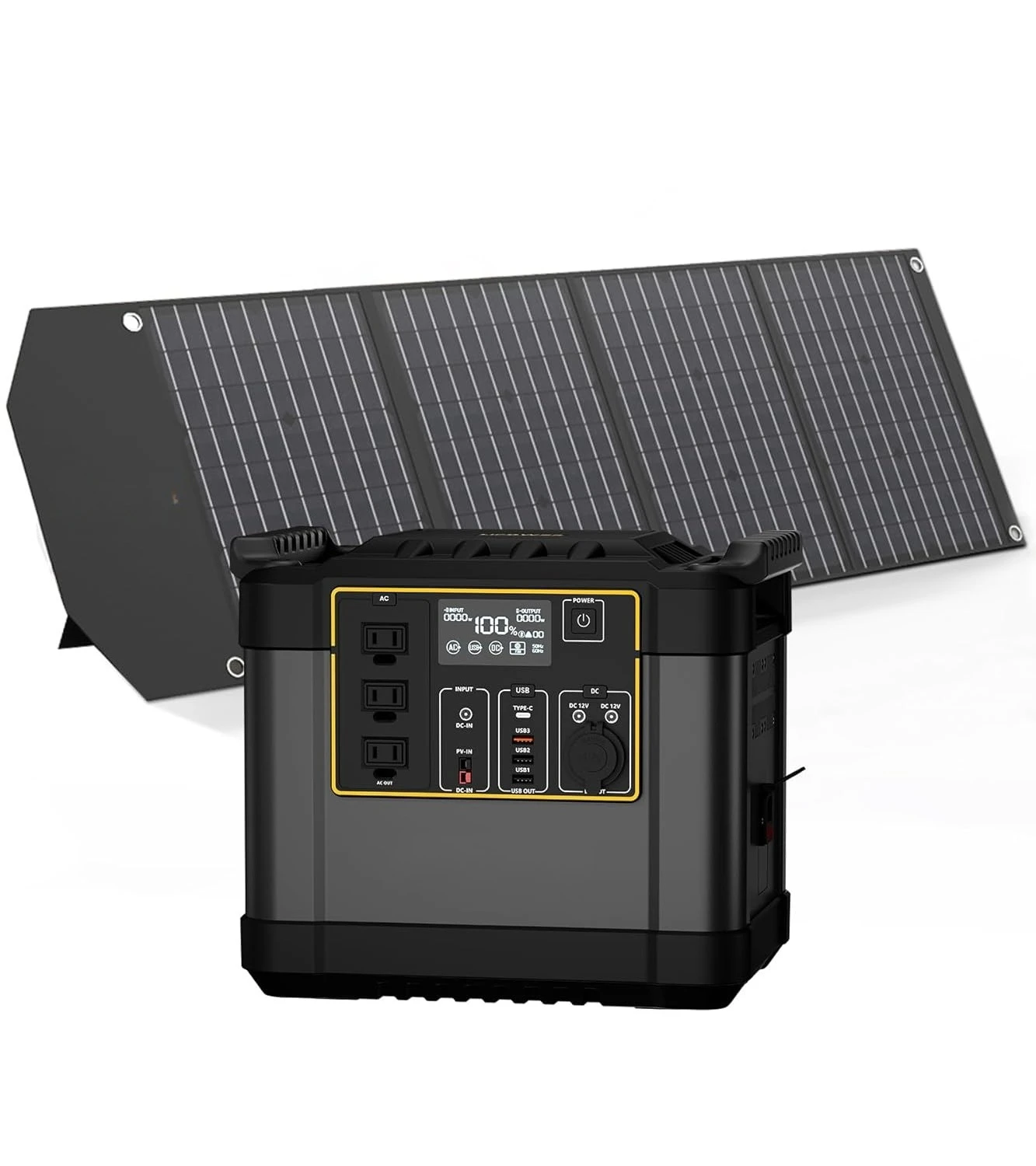 1075Wh Portable Power Station Solar Generator 100W Panel AC Outlets PD USB Camping Home Emergency Road Trip, Custom
1075Wh Portable Power Station Solar Generator 100W Panel AC Outlets PD USB Camping Home Emergency Road Trip, Custom