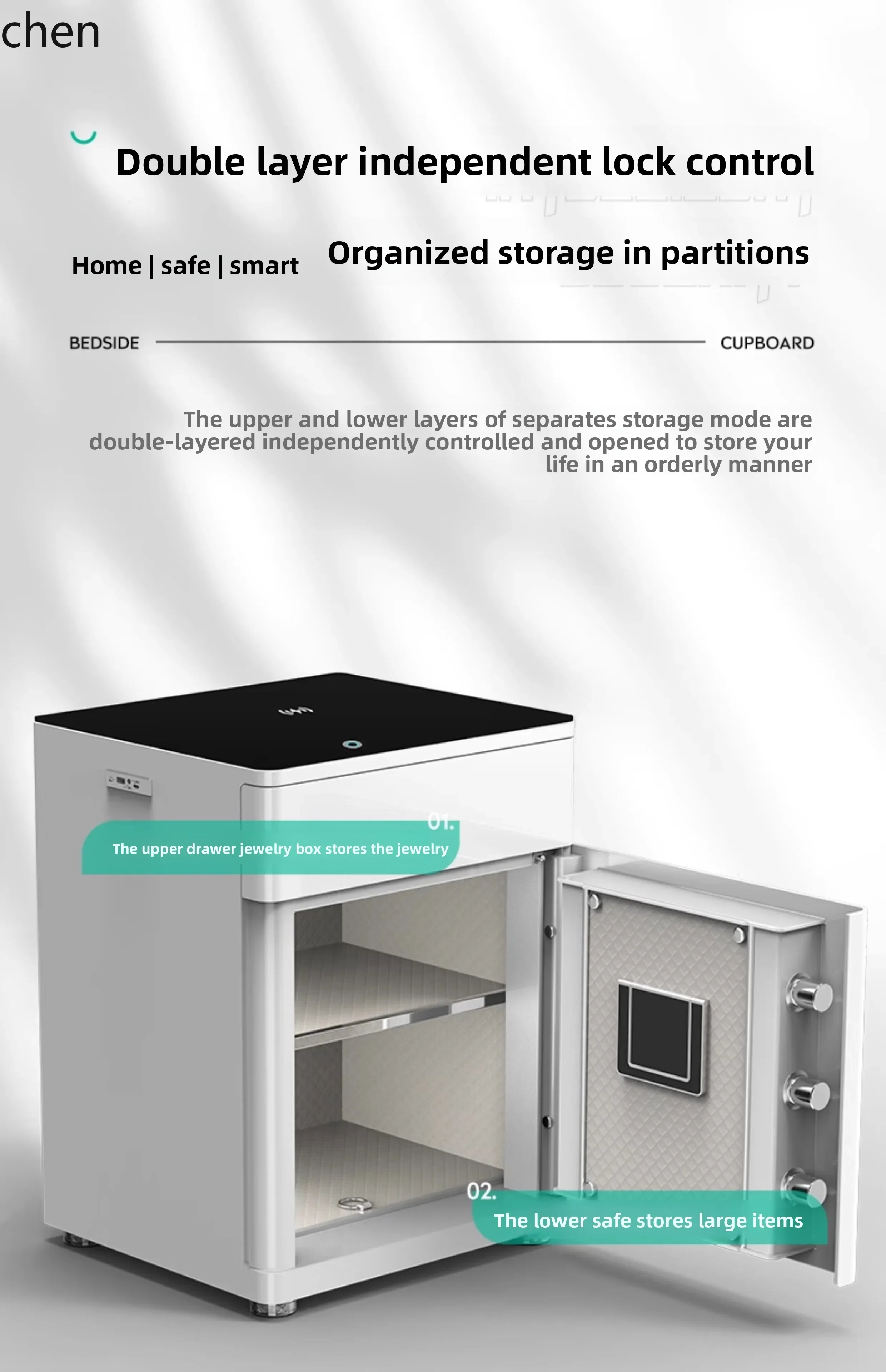 X5-1 bedside table, safe, integrated cabinet, multi-functional fingerprint household all-steel anti-theft new model
X5-1 bedside table, safe, integrated cabinet, multi-functional fingerprint household all-steel anti-theft new model
