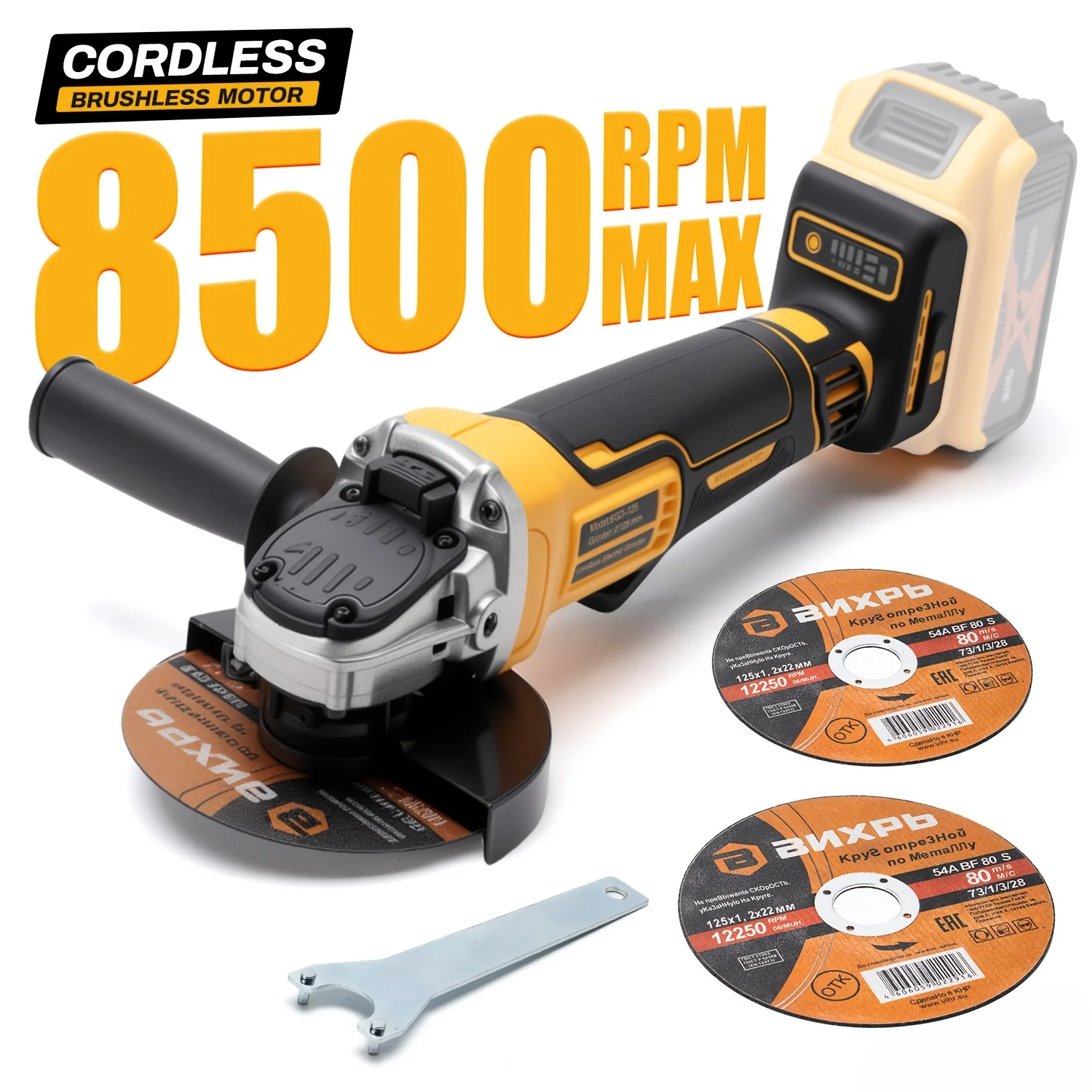 Cordless Angle Grinder for Dewalt 20V Battery, Grinder Power Tool with Brushless Motor, 125mm Disc, 4 Variable Speeds Grinder Sander for Griding, Polishing, Tool Only No Battery
Cordless Angle Grinder for Dewalt 20V Battery, Grinder Power Tool with Brushless Motor, 125mm Disc, 4 Variable Speeds Grinder Sander for Griding, Polishing, Tool Only No Battery