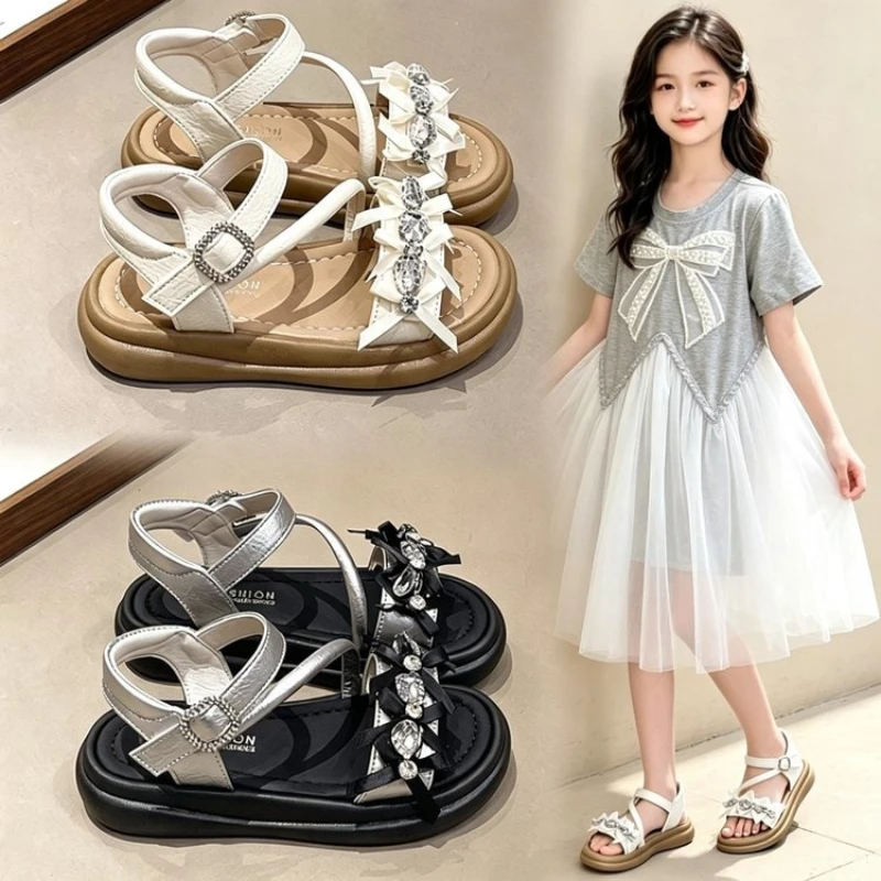 Children Bowknot Sandals Summer New Kids Princess Dress Shoes Causal Non-slip Thick Bottom Wedding Party Girls Lolita Sandals
Children Bowknot Sandals Summer New Kids Princess Dress Shoes Causal Non-slip Thick Bottom Wedding Party Girls Lolita Sandals
