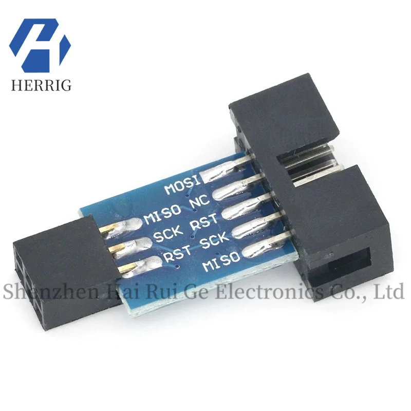 AVRISP USBASP STK500 10PIN to 6PIN Adapter ISP Adapter Board Module
AVRISP USBASP STK500 10PIN to 6PIN Adapter ISP Adapter Board Module