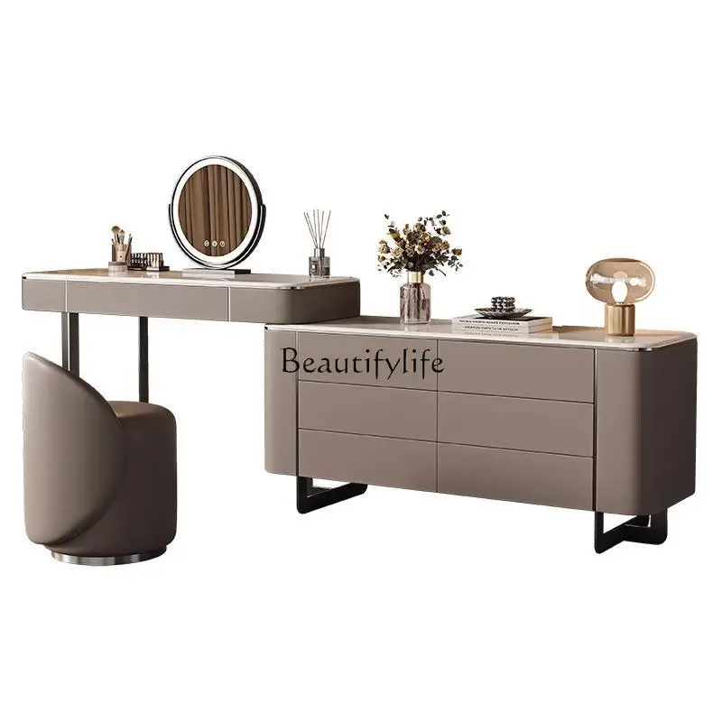 Italian light luxury dresser high-end luxury stone bedroom simple modern makeup table
Italian light luxury dresser high-end luxury stone bedroom simple modern makeup table