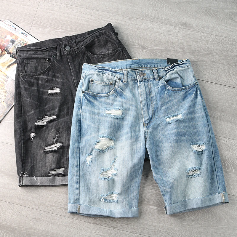 Летние мужские повседневные прямые джинсы с завышенной талией, длина пять четвертей, прямые джинсы со средней талией
Летние мужские повседневные прямые джинсы с завышенной талией, длина пять четвертей, прямые джинсы со средней талией