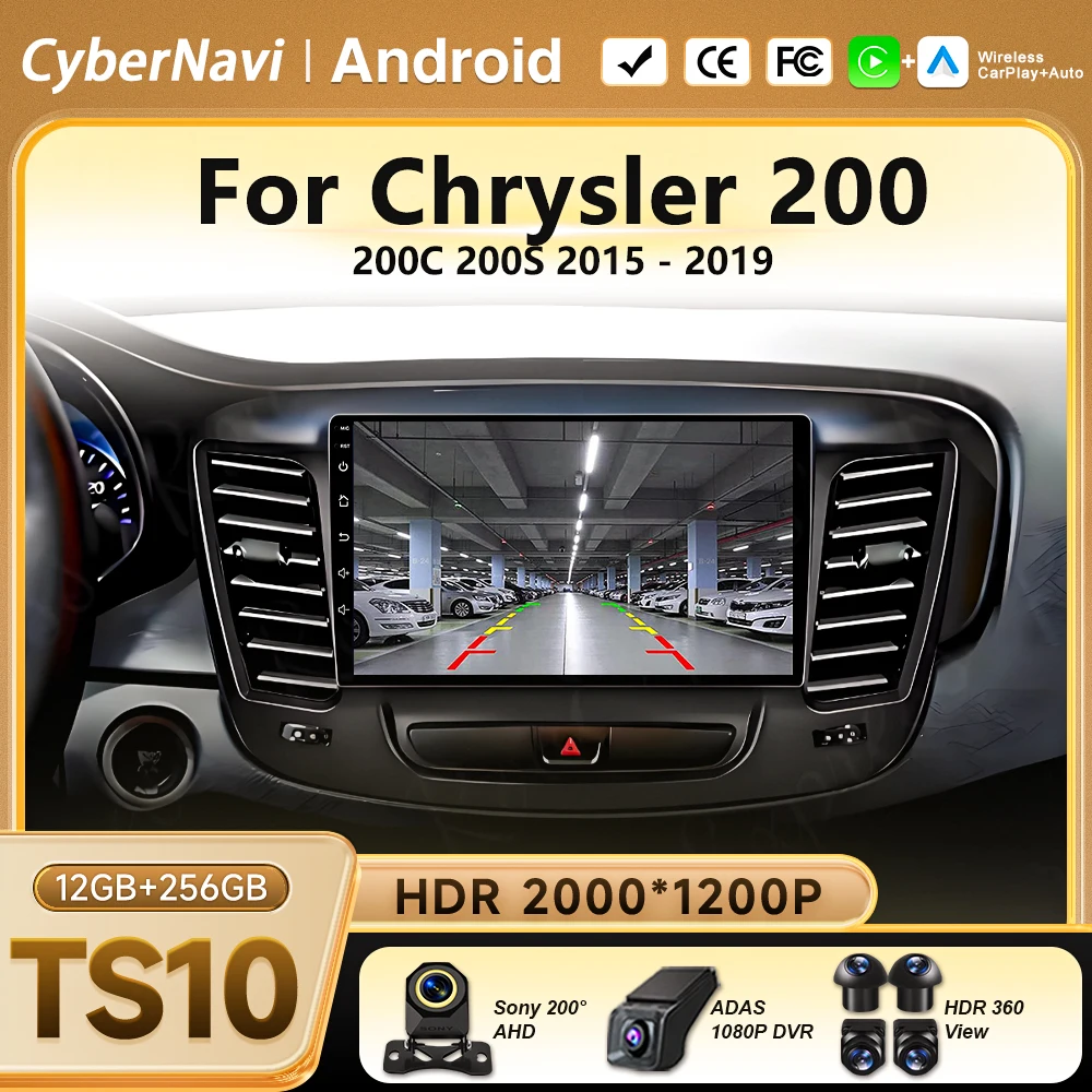 Android 16 For Chrysler 200 200C 200S 2015 - 2019 Car Radio head unit Multimedia Navigation Stereo Carplay WIFI Screen GPS BT
Android 16 For Chrysler 200 200C 200S 2015 - 2019 Car Radio head unit Multimedia Navigation Stereo Carplay WIFI Screen GPS BT