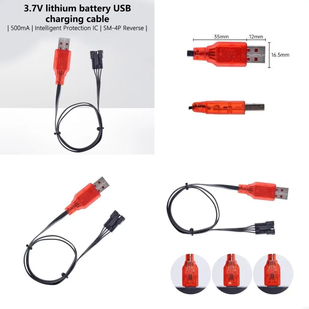 Y5JB USB Charging Wire SM4P Design For 7.4V Lithium Battery In RCModel Vehicles USB Plugs Charging Thourgh Powerbanks
Y5JB USB Charging Wire SM4P Design For 7.4V Lithium Battery In RCModel Vehicles USB Plugs Charging Thourgh Powerbanks