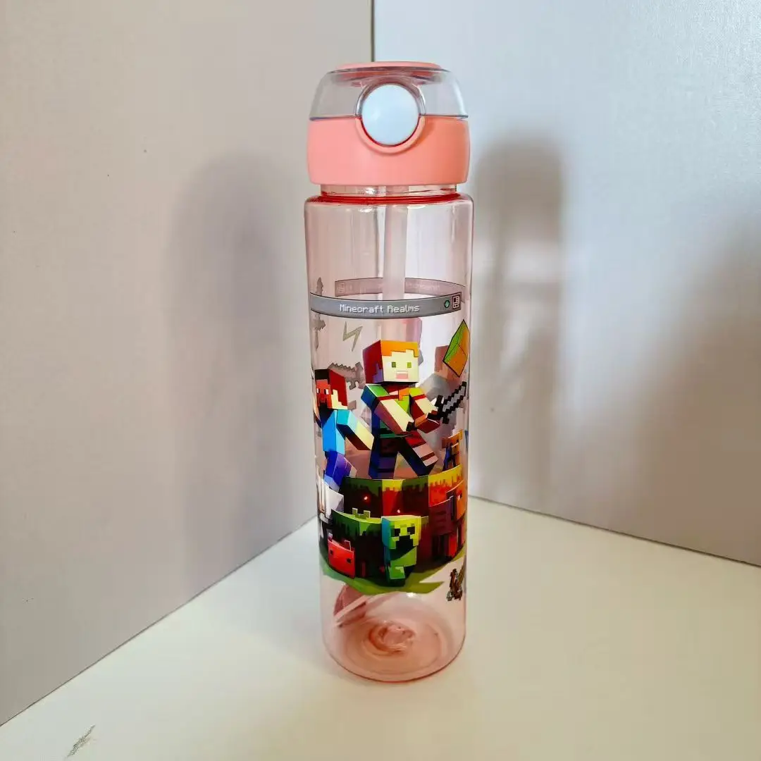 700ml Minecrafte Water Cup with Straw, Handheld Rope, Kawaii Cartoon, Summer Portable Outdoor Sports Water Cup with Student Gift
700ml Minecrafte Water Cup with Straw, Handheld Rope, Kawaii Cartoon, Summer Portable Outdoor Sports Water Cup with Student Gift