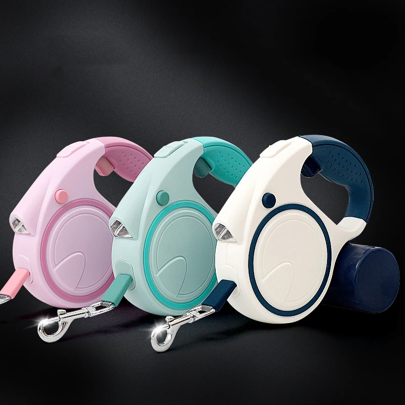 Factory Wholesale Night Safe Travelling Light Pet Leash ABS Auto Retractable Dog Leash With Poop Bag Storage
Factory Wholesale Night Safe Travelling Light Pet Leash ABS Auto Retractable Dog Leash With Poop Bag Storage